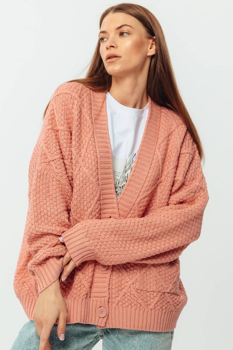 Кардиганы Romgil 714ХТЗ розово-коралловый